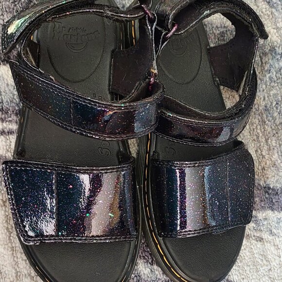 Girls Glitter Dr.Martens sandals Size 2 - Picture 3 of 4